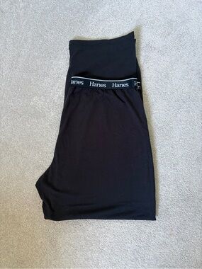 🔥🆕🔥 Hanes Originals Black Lounge Pants Size XL Cotton Spandex